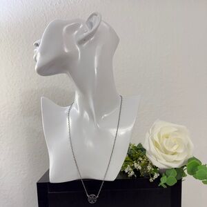 Tory Burch Silver Pendant Necklace